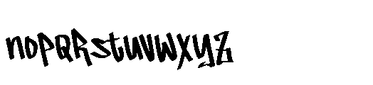 Blister Graffiti Font LOWERCASE