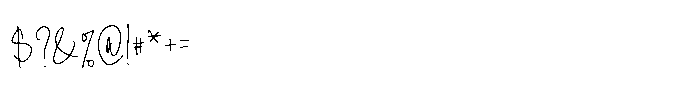 Blistwing Signature Font OTHER CHARS