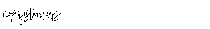 Blistwing Signature Font LOWERCASE