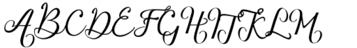 Blithen Regular Font UPPERCASE