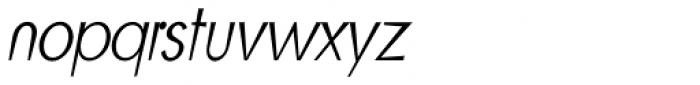 Blitz Condensed Thin Italic Font LOWERCASE