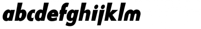 Blitz Condensed Xbold Italic Font LOWERCASE