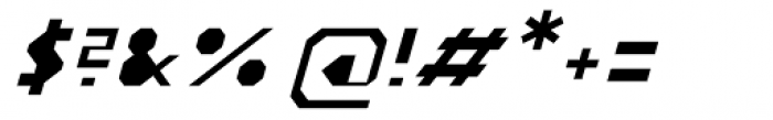 Blitzeffekt Condensed Italic Font OTHER CHARS
