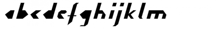 Blitzeffekt Condensed Italic Font LOWERCASE