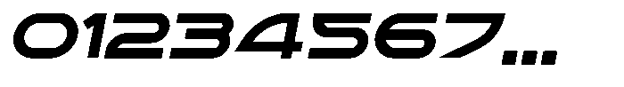 Blizera Bold Oblique Font OTHER CHARS