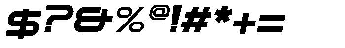 Blizera Bold Oblique Font OTHER CHARS