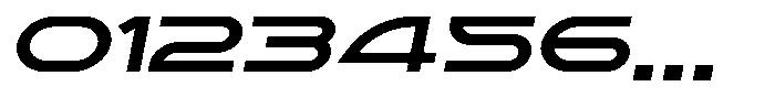 Blizera Expanded Oblique Font OTHER CHARS