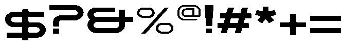 Blizera Expanded Font OTHER CHARS