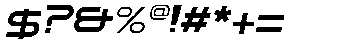 Blizera Italic Font OTHER CHARS
