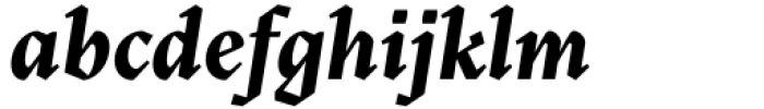 Blizka Heavy Italic Font LOWERCASE