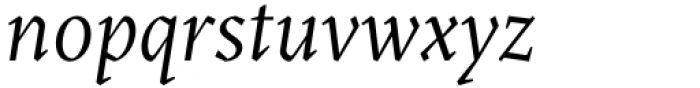 Blizka Regular Italic Font LOWERCASE