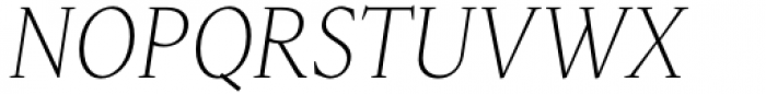 Blizka Thin Italic Font UPPERCASE