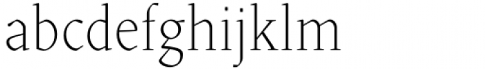 Blizka Thin Font LOWERCASE