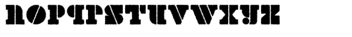BlkOut Rough Font LOWERCASE
