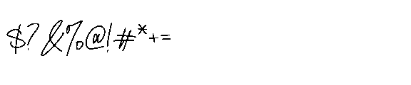 Bloating Signature Font OTHER CHARS