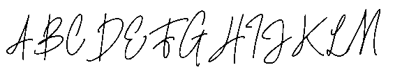 Bloating Signature Font UPPERCASE