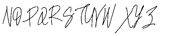 Bloating Signature Font UPPERCASE