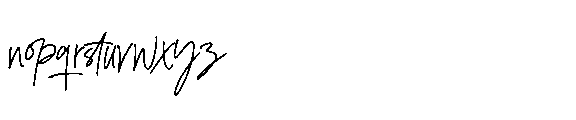 Bloating Signature Font LOWERCASE