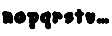 Blob Control Black Font LOWERCASE