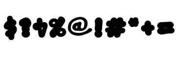 Blob Control Bold Font OTHER CHARS