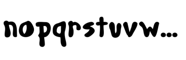 Blob Control Regular Font LOWERCASE