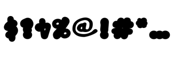 Blob Control Super Bold Font OTHER CHARS