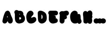 Blob Control Super Bold Font UPPERCASE