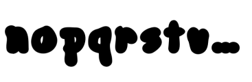 Blob Control Super Bold Font LOWERCASE