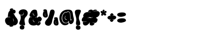 Blob & Pop Font OTHER CHARS