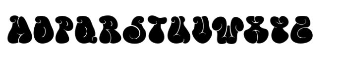 Blob & Pop Font UPPERCASE