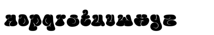 Blob & Pop Font LOWERCASE