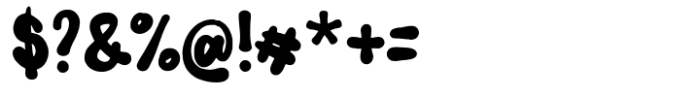 Blobbix Regular Font OTHER CHARS