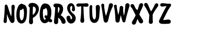 Blobbix Regular Font UPPERCASE