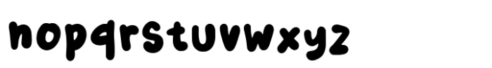 Blobbix Regular Font LOWERCASE