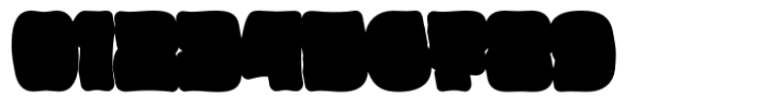 Blobby Extrude Font OTHER CHARS