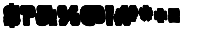 Blobby Extrude Font OTHER CHARS