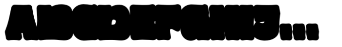 Blobby Extrude Font UPPERCASE