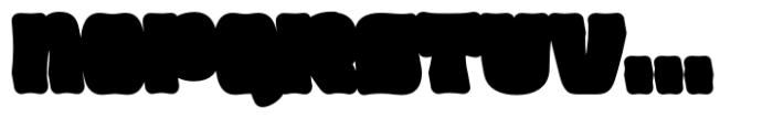 Blobby Extrude Font LOWERCASE