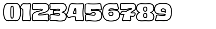Blobby Outline Font OTHER CHARS