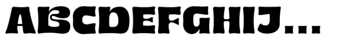 Blobby Regular Font UPPERCASE