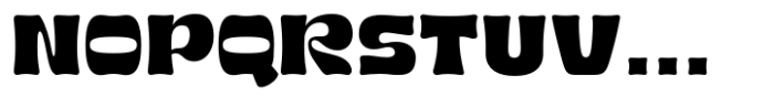 Blobby Regular Font UPPERCASE