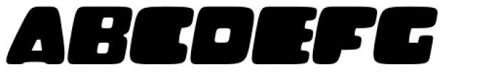 Blober Italic Font LOWERCASE