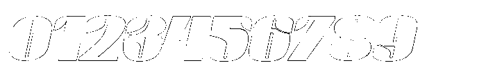 BlocRest BlocRest Italic Outline Font OTHER CHARS