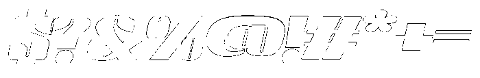 BlocRest BlocRest Italic Outline Font OTHER CHARS