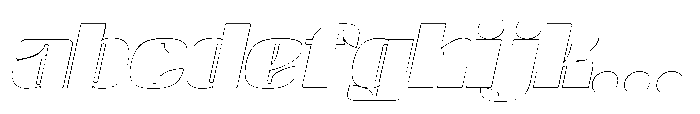BlocRest BlocRest Italic Outline FONT