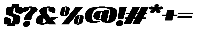BlocRest BlocRest Italic Font OTHER CHARS