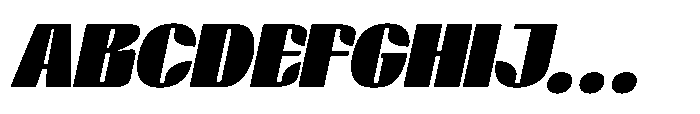 BlocRest BlocRest Italic Font UPPERCASE
