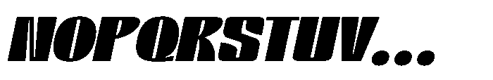 BlocRest BlocRest Italic Font UPPERCASE