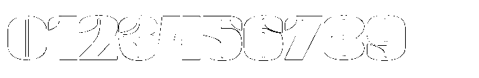 BlocRest BlocRest Outline Font OTHER CHARS