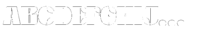 BlocRest BlocRest Outline Font UPPERCASE
